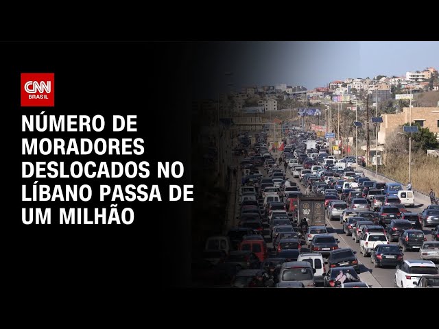 Guerra no Oriente Médio: Número de moradores deslocados no Líbano passa de um milhão | CNN 360°