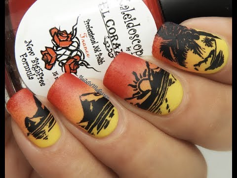DIY SunRise Nails ||EL CORAZON||