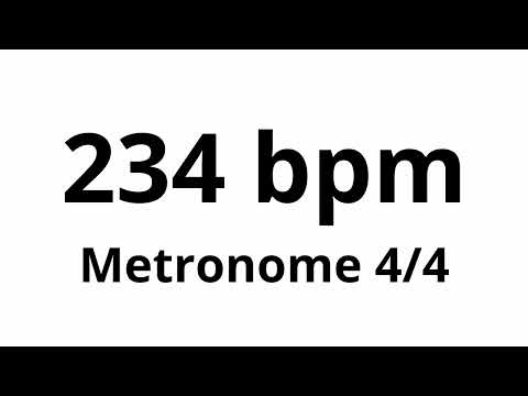 234 bpm tempo ' metronome ' 4/4