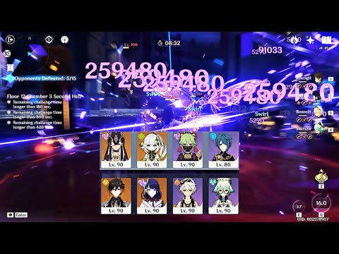 Electro Supremacy! Cyno Hyperbloom & Raiden Hypercarry 3.3 Spiral Abyss Floor 12 9 Stars Clear | GI