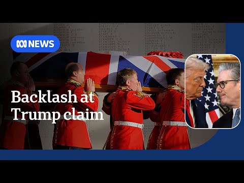 UK PM demands Donald Trump apologise for claim NATO troops swerved front line | ABC NEWS