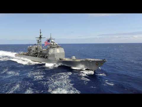 MALABAR 2020 IV - USS Princeton (CG 59) conducts flight operations and a live-fire exercise