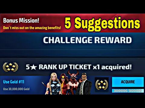 5 Star Rank Up Ticket Guide & 5 Important Advice On 5 Star Rank Up Ticket - Marvel Future Fight