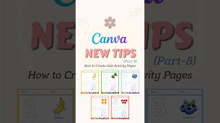 How to Create Kids Activity Worksheets in Canva | Number Tracing Worksheet Tutorial #canvatutorial