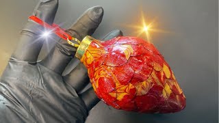 Acrylic Skin Christmas Ornament 2023! ~ Fluid Art