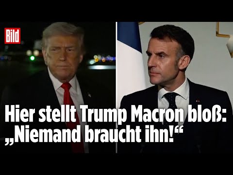 USA: „Hat er das wirklich gesagt?“ Und plötzlich geht Trump auf Franzosen-Präsidenten Macron los!