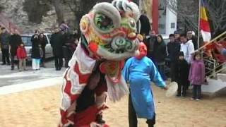 preview picture of video '[Nam-Ho-Quyen] Fête du Têt 2010 - Danse de la Licorne à la pagode Phap Hoa'
