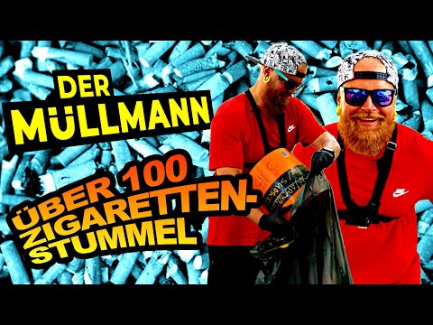 ⚠ DER MÜLLMANN 🗑 Über 100 Zigarettenstummel auf einem Quadratmeter 😱