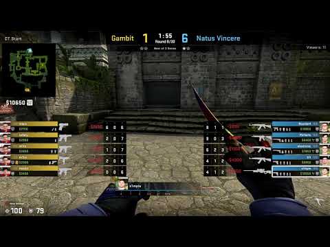 CSGO POV Navi.S1mple vs. Gambit on Ancient - 24 kills