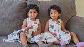 It never gets bore watching them play 🥰 #chaithratara #twinsisters