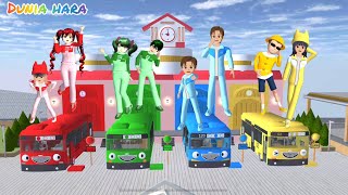 Download lagu 24 Jam Makan , Main Sesuai Warna Warni Bus Tayo , Yuta Ditangkap Polisi 😱| Sakura School Simulator mp3