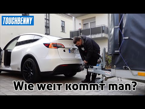 Tesla Model Y Anhängerkupplung: Zugkraft, Verbrauch und Supercharger-Aufladung