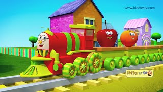 Humpty the Train on a Fruits Ride | हम्प्टी ट्रैन और उसके फल दोस्तों से मिलिए  | Kiddiestv Hindi