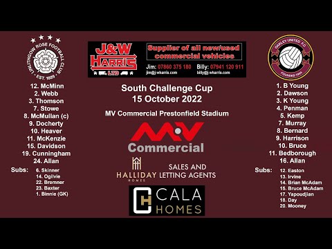 Linlithgow Rose v Oakley United – 15 October 2022