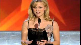 Reese Witherspoon Accepting Critics' Choice Award