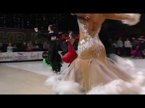 4K. UKR DANCE CUP 2019. Ukraine. Kharkov. Dancing couple 647.  Quickstep !!!  ))
