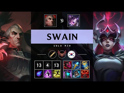 Swain Mid vs Syndra - KR Grandmaster Patch 25.15