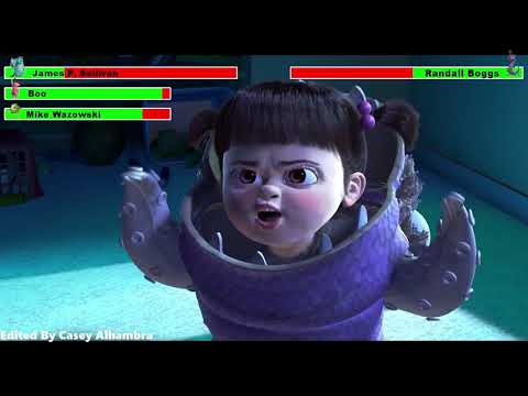 Monsters, Inc. (2001) Rescuing Boo with healthbars 2/2