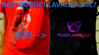 $20 PURPLE PANDA LAV MIC TEST! THE BEST BUDGET MICROPHONE?