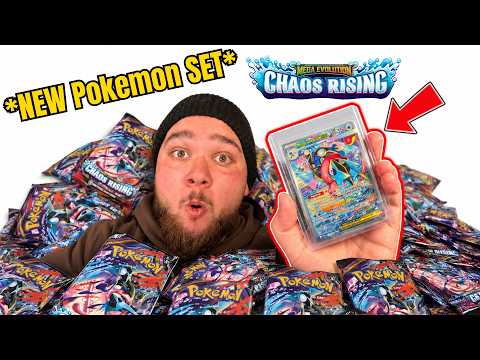 *I PULLED IT!* - NEW SET! Pokemon Mega Evolution Chaos Rising Pack Opening