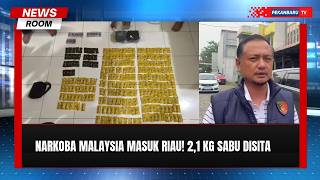 Jaringan Narkoba Malaysia Dibongkar di Pekanbaru, 2,1 Kg Sabu Disita