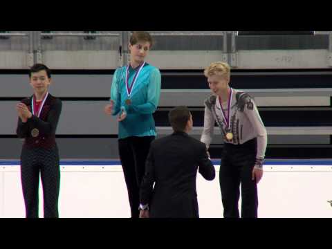 2015 ISU Junior Grand Prix Bratislava Mens Awards Ceremony
