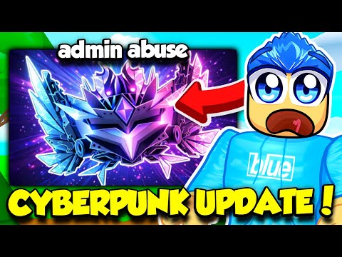 CYBERPUNK UPDATE AND ADMIN ABUSE IN TAP SIMULATOR LIVE!!
