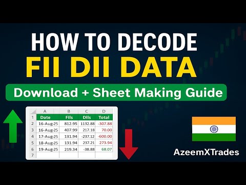 HOW TO DECODE FII DII DATA | HOW TO DOWNLOAD FII DII DATA | HOW TO MAKE FII DII DATA SHEET