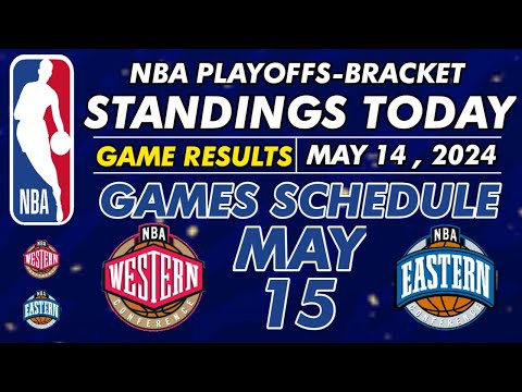 NBA PLAYOFF 2024 BRACKETS STANDINGS TODAY | NBA STANDINGS TODAY as of MAY 14, 2024 | NBA 2024 RESULT
