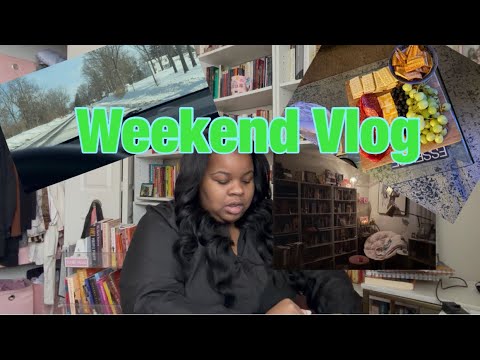 WEEKEND VLOG: Snowstorm, TBR Thriller Jar, Updating Reading Journal, Cozy Reading Vibe | Lex Reads