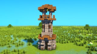 How to Build a Small Bell Tower in Minecraft Tutorial 1.21