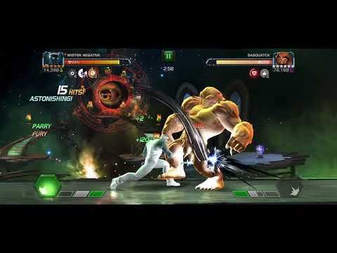 MCOC Map 7 Sasquatch vs 6* Rank 2 Mister Negative