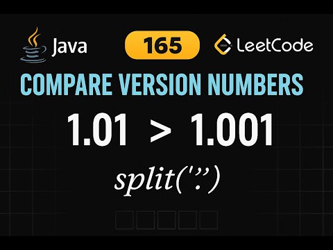 165 Compare Version Numbers Using Java Leetcode Problem 03 May 2024 String Two Ponter Java