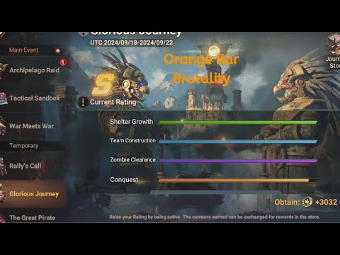 Glorious Journey Conquest Bar Mystery | Doomsday Last Survivors
