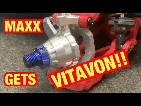 Vitavon Billet hubs in the Traxxas MAXX!!