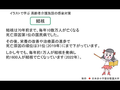 イラストで学ぶ高齢者介護施設の感染対策「結核」編