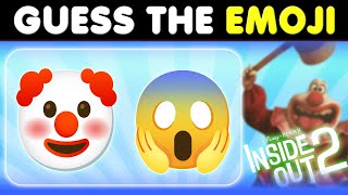 Guess The Character By Emoji 🤡| Inside Out 2 Emoji Quiz | New Emotions!😱