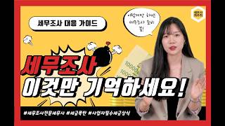 국세청 세무조사 대응법