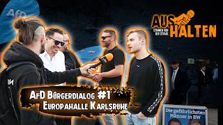 AfD Bürgerdialog @ Europahalle Karlsruhe Teil 1 - pro und kontra