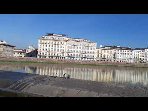 Florence Italy from other side of Arno river