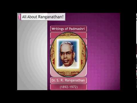 Dr. S. R. Ranganathan & His Literary Contributions Part 1 Video