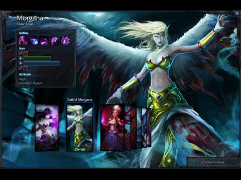 Exiled Morgana Skin Spotlight Gameplay 1080p HD League Of Legends