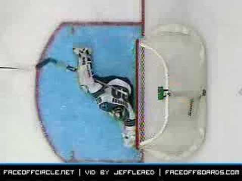 Evgeni Nabokov with the Save of the Year, Possibly Decade?