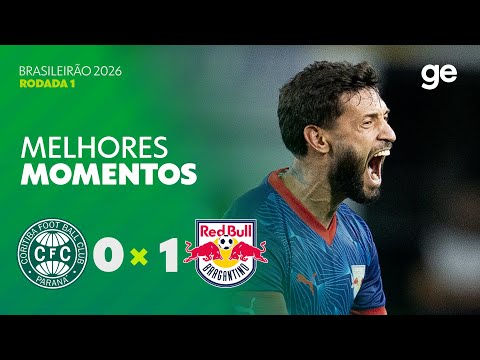 Gols e lances de Coritiba x Red Bull Bragantino