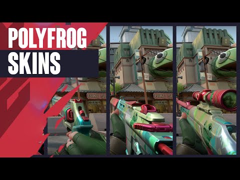 Polyfrog Skins Showcase - Valorant Battlepass Skins