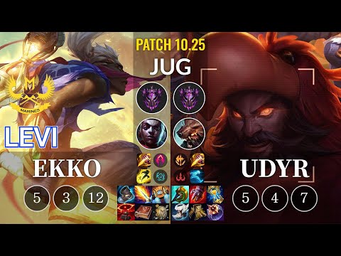 GAM Levi Ekko vs Udyr Jungle - KR Patch 10.25