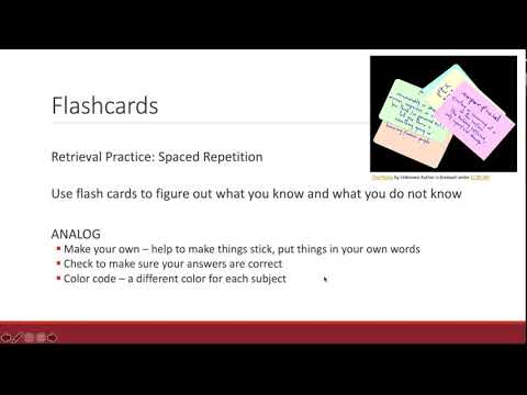 Study Aids Part 7: Flashcards