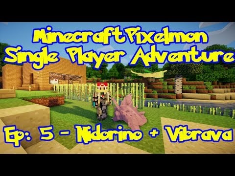 Pixelmon! Minecraft Pokemon Adventure: Episode 5, Nidoran + Vibrava (Beta 2.2.0.5)