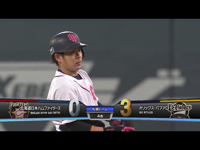 【4回表】バファローズ・若月 三遊間へのタイムリーヒットで貴重な追加点!! 2018/9/16 F-Bs