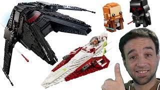 A good day for LEGO Star Wars! Kenobi Starfighter, Inquisitor Scythe, vs. Vader BrickHeadz reveals by JANGBRiCKS